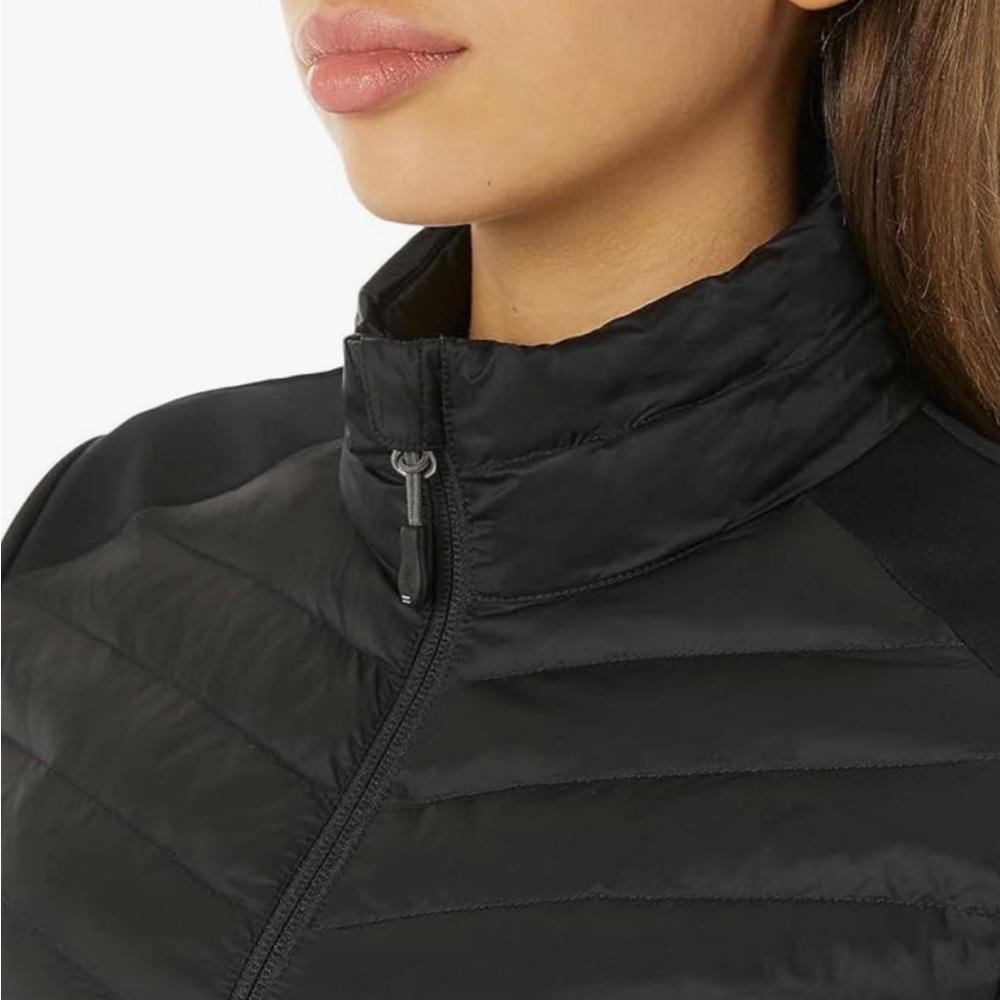 ❄️NWT❄️ 32 Degrees Womens Mixed Media Jacket- Black - Picture 3 of 5